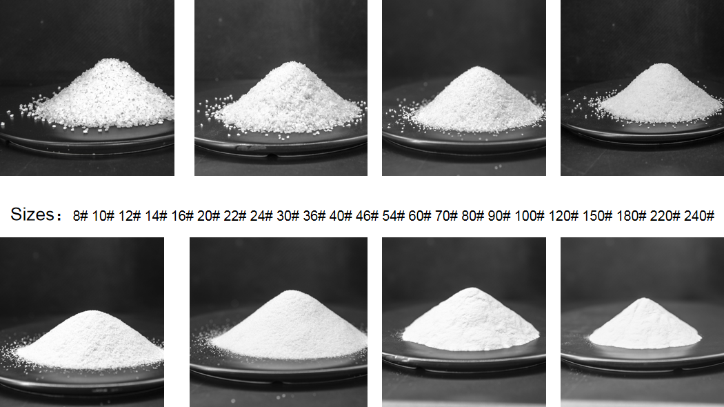 Microdermoabrasão & cremes esfoliantes óxido de alumínio grãos f120 f150 f180 alumina branca fundida  -1-